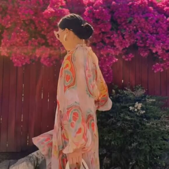 ZARA PRINTED MIDI DRESS ZW COLLECTION Maxi Multicolored - Picture 13 of 15